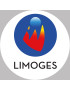 Limoges - 15x15cm - Sticker/autocollant