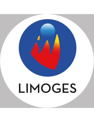 Limoges - 10x10cm - Sticker/autocollant