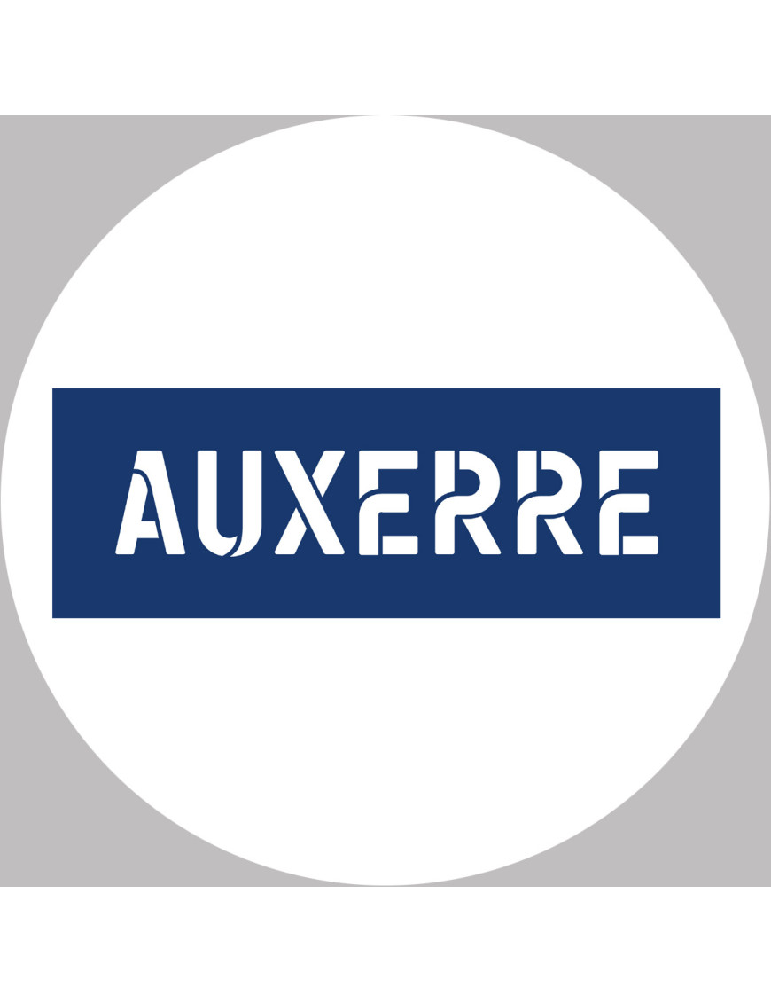Auxerre - 5x5cm - Sticker/autocollant