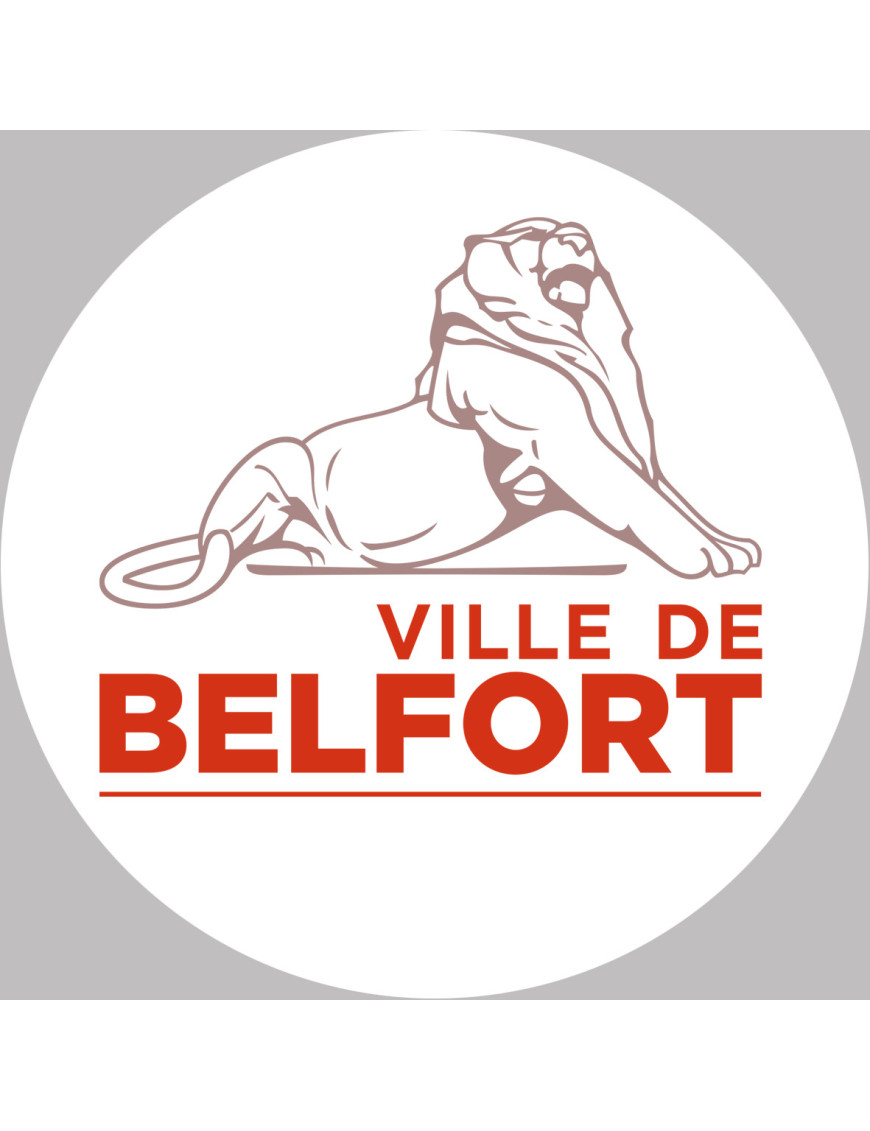 Belfort - 5x5cm - Sticker/autocollant