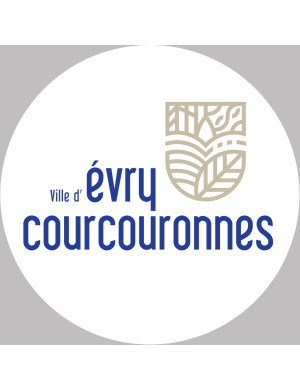 Évry-Courcouronnes - 5x5cm - Sticker/autocollant