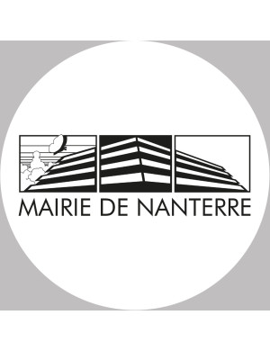 Nanterre - 10x10cm - Sticker/autocollant