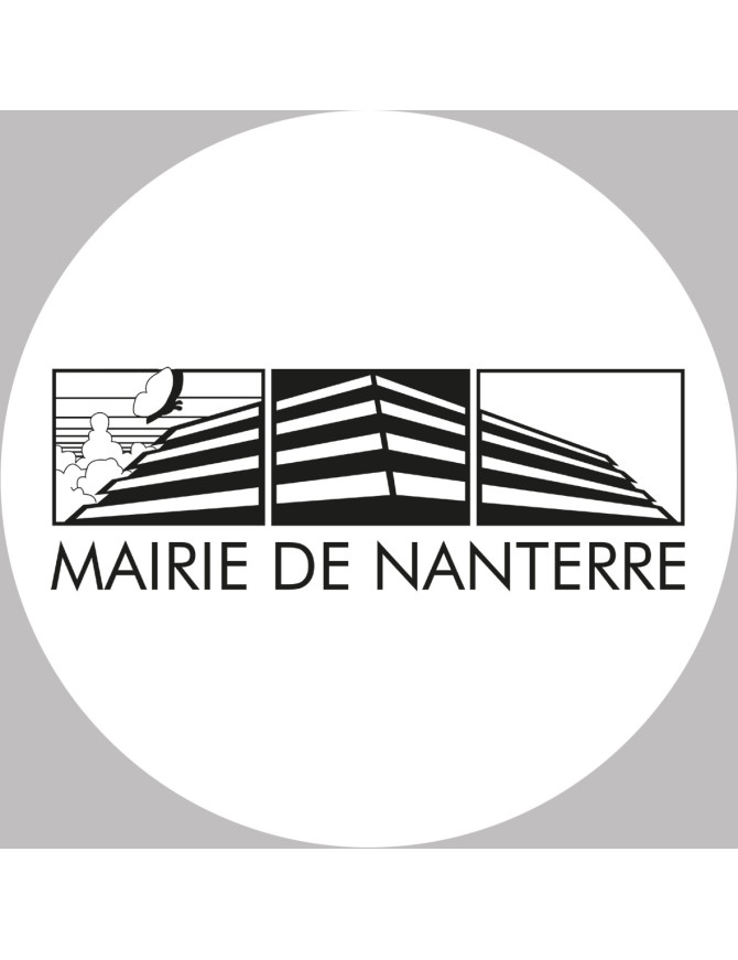Nanterre - 10x10cm - Sticker/autocollant