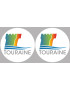 Touraine (2fois 5cm) - Sticker/autocollant
