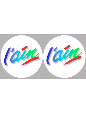 l'Ain 01 (2 fois 5cm) - Sticker/autocollant