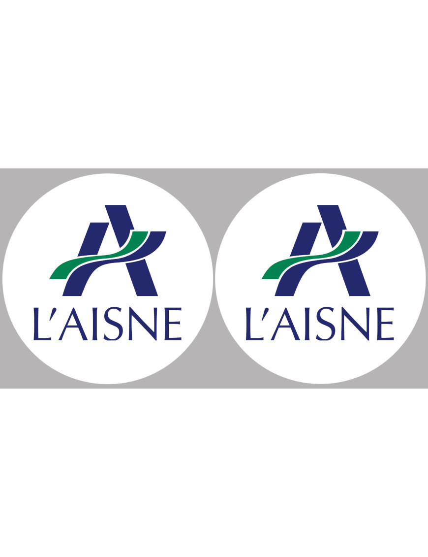 L'Aisne 02 - 2 fois 5cm - Sticker/autocollant