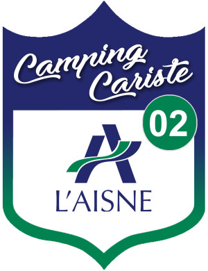 Campingcariste l'Aisne 02 - 10x7.5cm - Sticker/autocollant