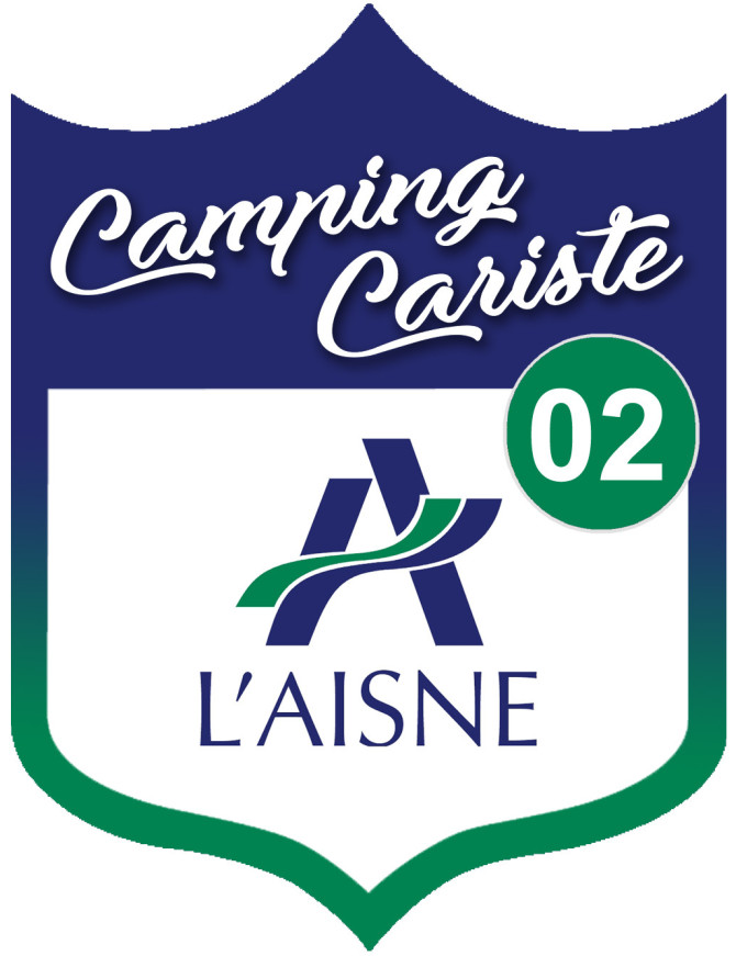 Campingcariste l'Aisne 02 - 10x7.5cm - Sticker/autocollant