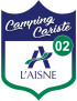 Campingcariste l'Aisne 02 - 10x7.5cm - Sticker/autocollant
