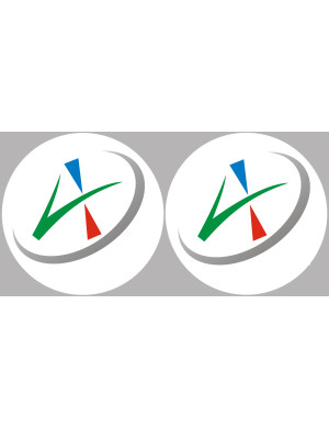 Allier 03 - 2fois 5cm - Sticker/autocollant