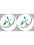 Allier 03 - 2fois 5cm - Sticker/autocollant
