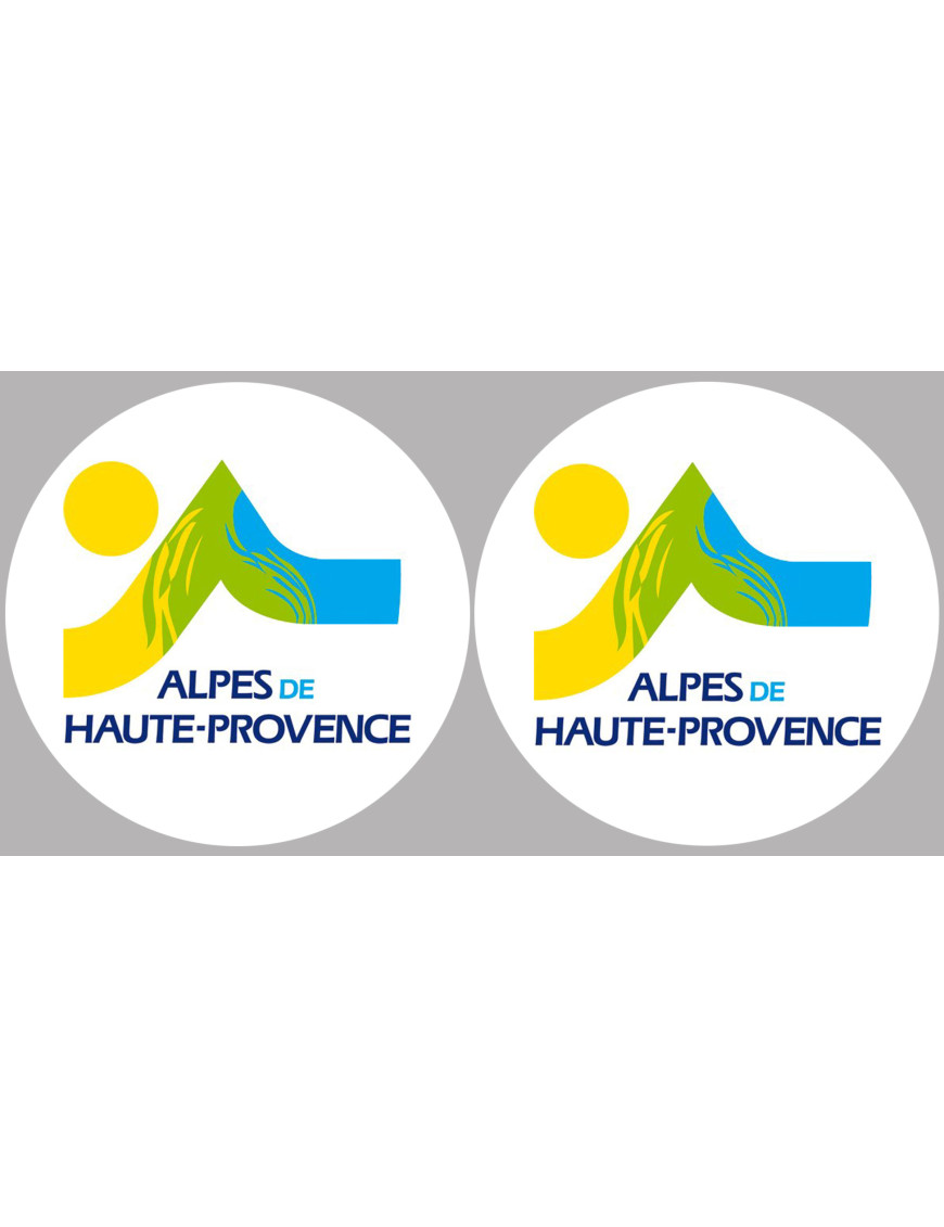 Alpes de Haute-Provence 04  - 2fois 5cm - Sticker/autocollant