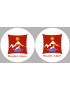 Les Hautes Alpes 05  - 2fois 5cm - Sticker/autocollant