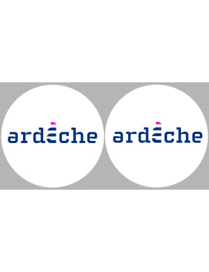l'Ardèche 07  - 2fois 10cm - Sticker/autocollant