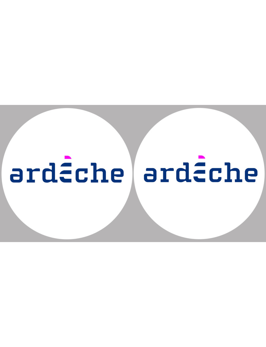 l'Ardèche 07  - 2fois 10cm - Sticker/autocollant