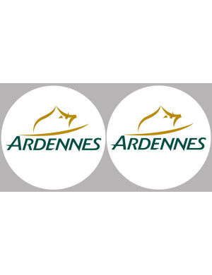 Ardennes  - 2fois 5cm - Sticker/autocollant