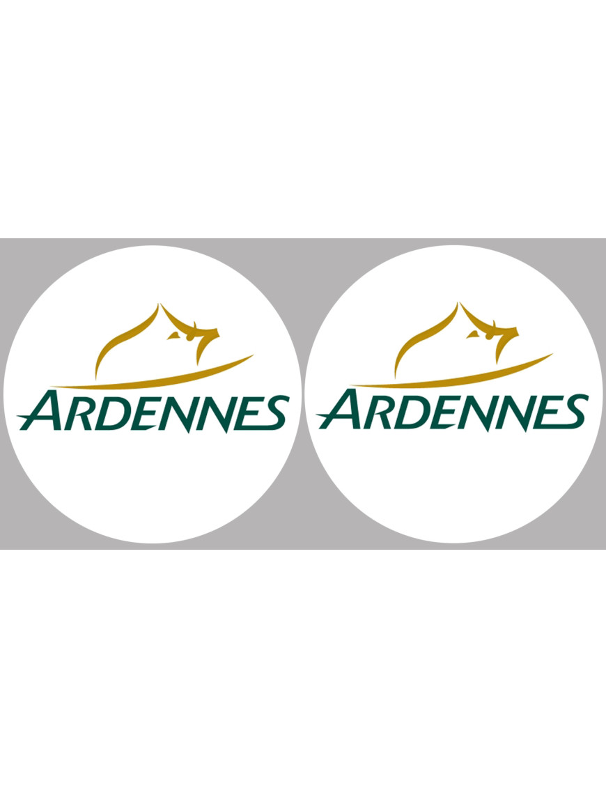 Ardennes  - 2fois 5cm - Sticker/autocollant