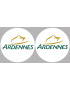 Ardennes  - 2fois 5cm - Sticker/autocollant