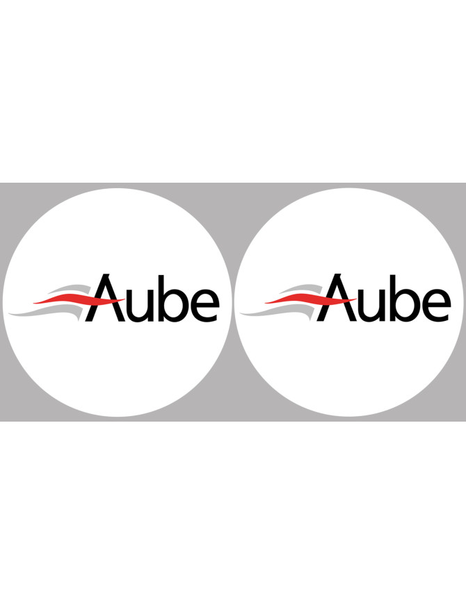 Aube 10  - 2fois 10cm - Sticker/autocollant