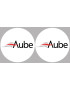 Aube 10  - 2fois 10cm - Sticker/autocollant