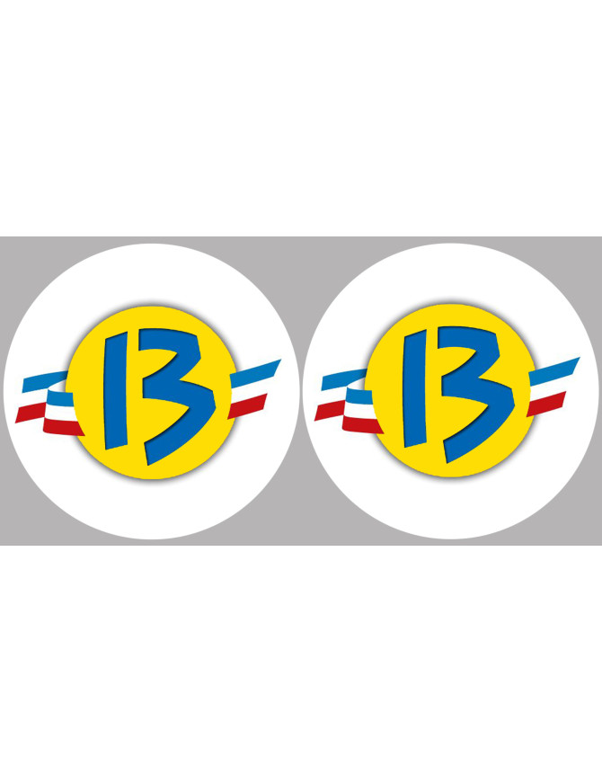 Les Bouches du Rhône 13  - 2fois 5cm - Sticker/autocollant