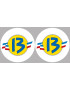 Les Bouches du Rhône 13  - 2fois 5cm - Sticker/autocollant