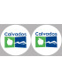 Calvados 14  - 2fois 5cm - Sticker/autocollant