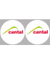 Cantal 15  - 2fois 5cm - Sticker/autocollant