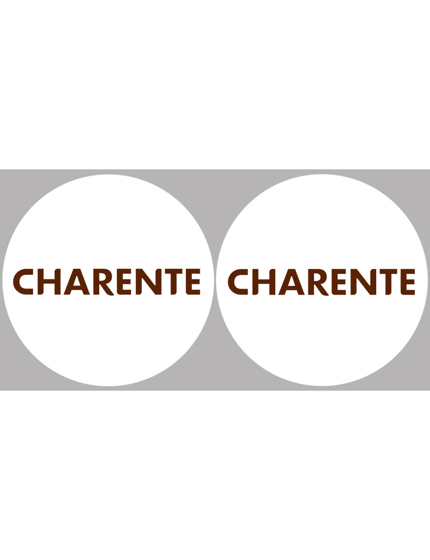 La Charente 16  - 2fois 5cm - Sticker/autocollant