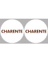 La Charente 16  - 2fois 5cm - Sticker/autocollant