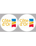 La Côte d'Or 21 - 2fois 5cm - Sticker/autocollant
