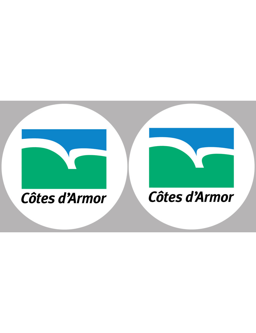 Côtes-d'Armor (2fois 5cm) - Sticker/autocollant
