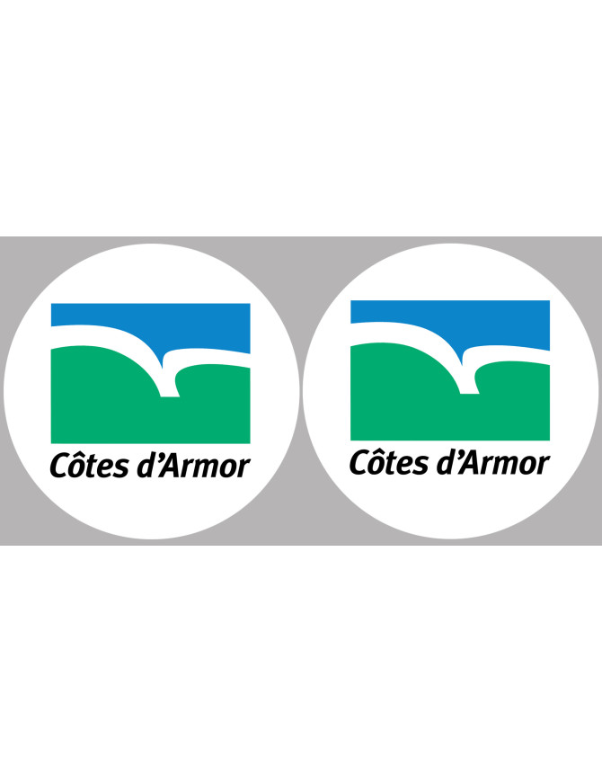 Côtes-d'Armor (2fois 5cm) - Sticker/autocollant
