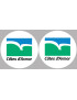 Côtes-d'Armor (2fois 5cm) - Sticker/autocollant