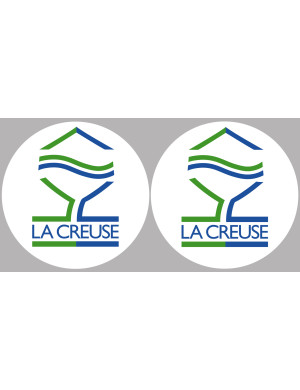 la Creuse  (2fois 5cm) - Sticker/autocollant