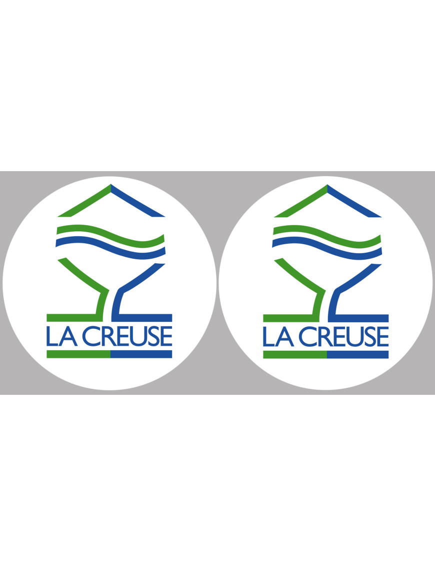 la Creuse  (2fois 5cm) - Sticker/autocollant