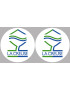 la Creuse  (2fois 5cm) - Sticker/autocollant