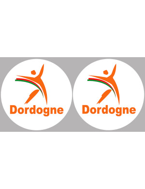 Dordogne (2fois 5cm) - Sticker/autocollant