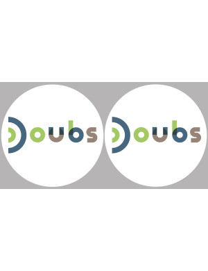 Doubs (2fois 5cm) - Sticker/autocollant