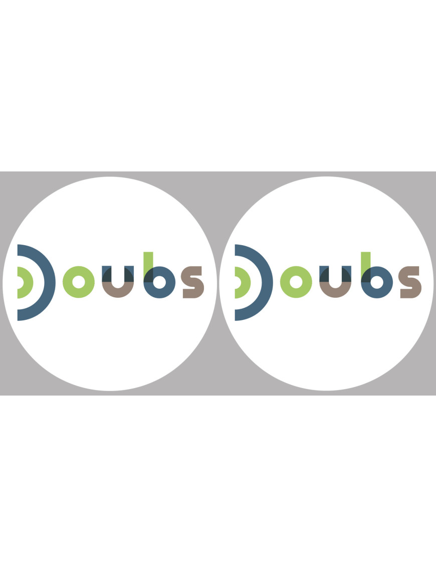 Doubs (2fois 5cm) - Sticker/autocollant
