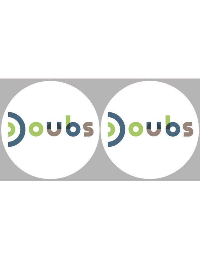 Doubs (2fois 5cm) - Sticker/autocollant