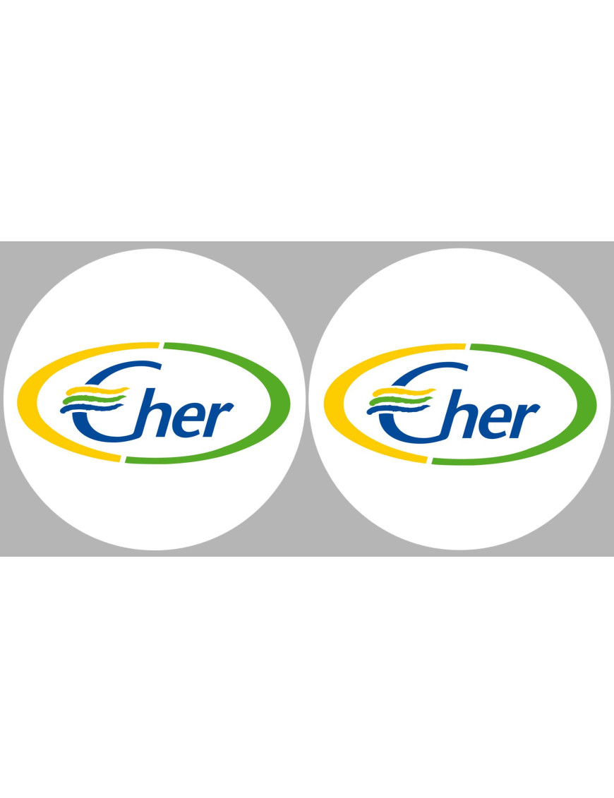 Le Cher 18  - 2fois 5cm - Sticker/autocollant
