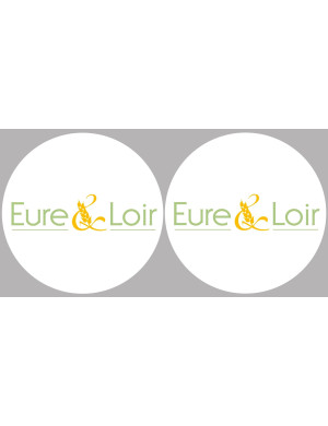 l'Eure et Loir (2fois 5cm) - Sticker/autocollant