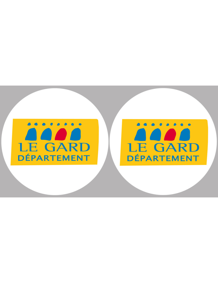 le Gard (2fois 5cm) - Sticker/autocollant