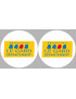 le Gard (2fois 5cm) - Sticker/autocollant