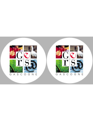 le Gers (2fois 5cm) - Sticker/autocollant