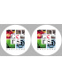 le Gers (2fois 5cm) - Sticker/autocollant