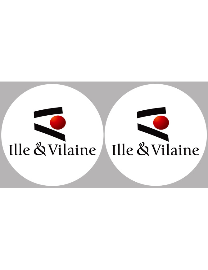 Ille et Vilaine (2fois 5cm) - Sticker/autocollant