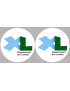 les Landes (2fois 5cm) - Sticker/autocollant