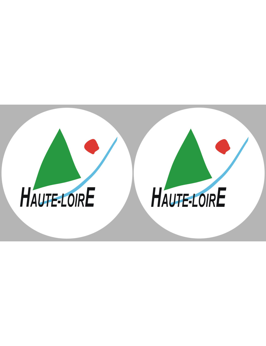 la Haute Loire (2fois 5cm) - Sticker/autocollant